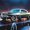 Black 1969 Charger Car Diamond Painting