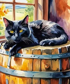Black Cat Diamond Painting