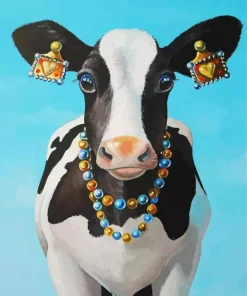 Black and White Cattle Diamond Painting
