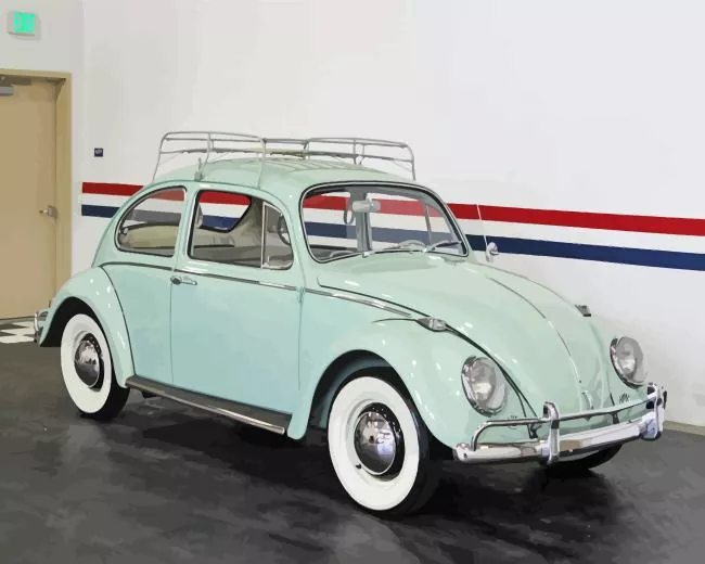 Blue Beetle Car Diamond Painting Blue Beetle Car Diamond Painting