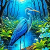 Blue Heron Diamond Painting