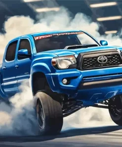 Blue Toyota Tacoma Diamond Painting