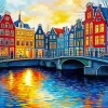 Canal Houses Amsterdam Diamond Painting