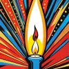 Candle Pop Art Diamond Painting