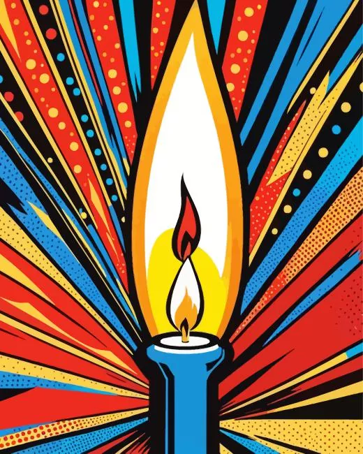 Candle Pop Art Diamond Painting Candle Pop Art Diamond Painting