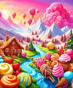 Candy Dream Land Diamond Painting