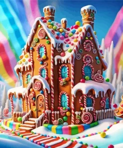 Candy House Diamond Painting