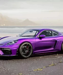 Candy Purple Porsche Diamond Painting