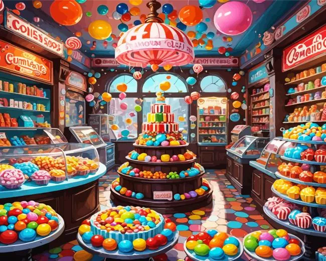 Candy Shop Diamond Painting Candy Shop Diamond Painting