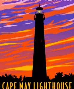 Cape May Lighthouse Diamond Painting