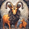 Capricorn Animal Diamond Painting