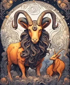 Capricorn Animal Diamond Painting