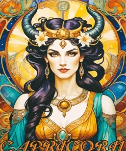 Capricorn Girl Diamond Painting