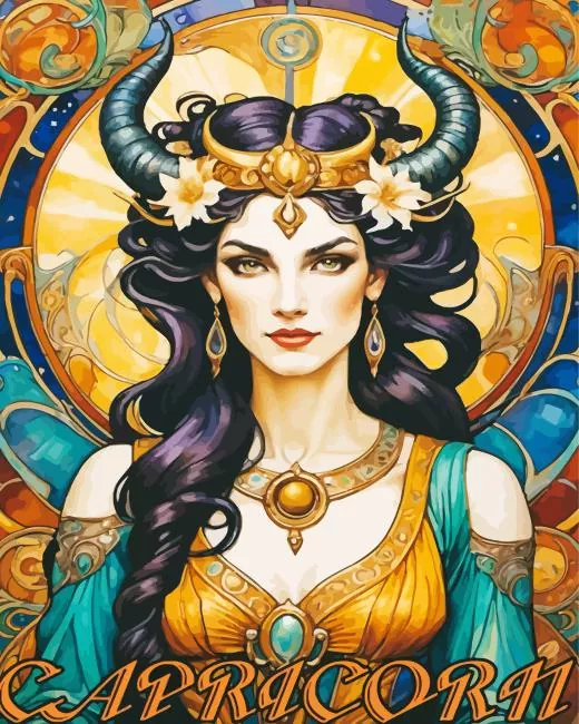 Capricorn Girl Diamond Painting Capricorn Girl Diamond Painting