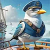 Captain Seagull Diamond Painting