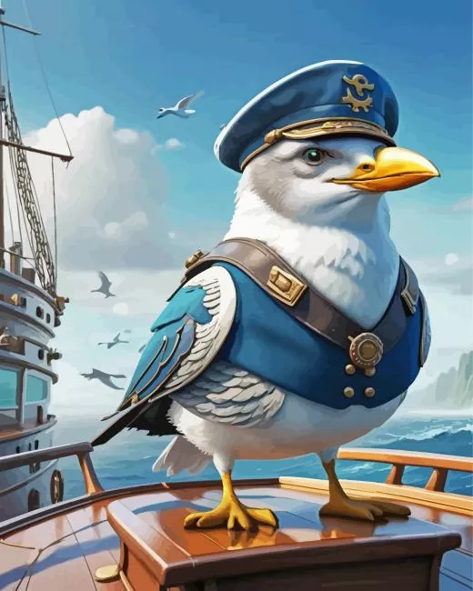 Captain Seagull Diamond Painting Captain Seagull Diamond Painting