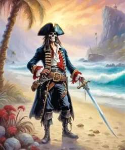 Captain Skull Diamond Painting
