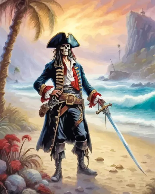 Captain Skull Diamond Painting Captain Skull Diamond Painting