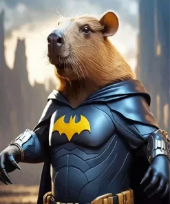 Capybara Batman Diamond Painting