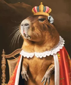 Capybara Queen Diamond Painting