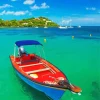 Caribbean Fishing Boat Diamond Painting