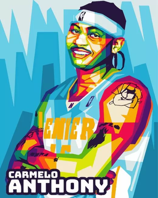 Carmelo Anthony Diamond Painting