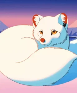 Cartoon Arctic Fox Diamond Painting