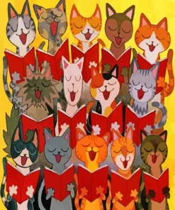 Cats Choir Diamond Painting