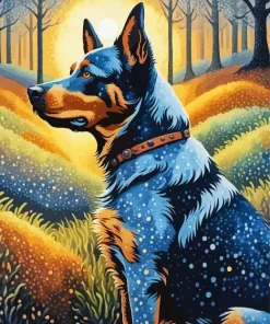 Cattle Dog Diamond Painting