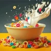 Cereal and Milk Bowl Diamond Painting
