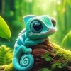Chameleon Baby Diamond Painting