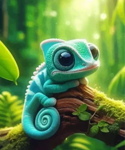 Chameleon Baby Diamond Painting
