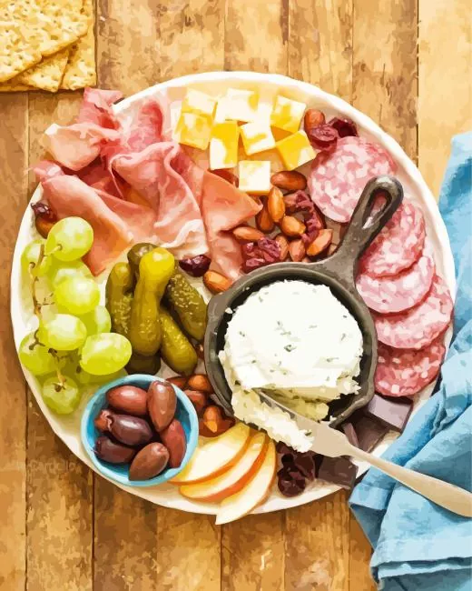 Charcuterie Board Diamond Painting Charcuterie Board Diamond Painting