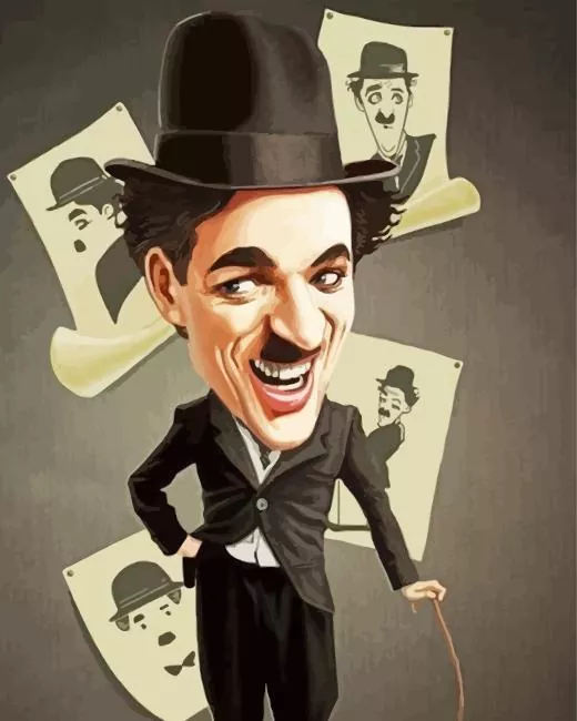 Charlie Chaplin Caricature Diamond Painting Charlie Chaplin Caricature Diamond Painting