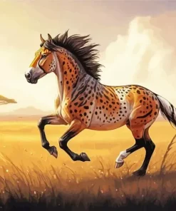Cheetah Horse Diamond Painting