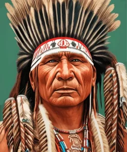 Cherokee Chief Diamond Painting