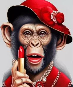 Chimpanzee Diamond Painting