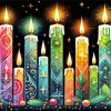 Christmas Candles Diamond Painting