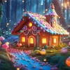 Christmas Candy House Diamond Painting