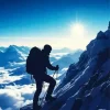Climbing Silhouette Diamond Painting