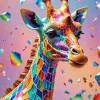Colorful Giraffe Diamond Painting