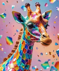 Colorful Giraffe Diamond Painting