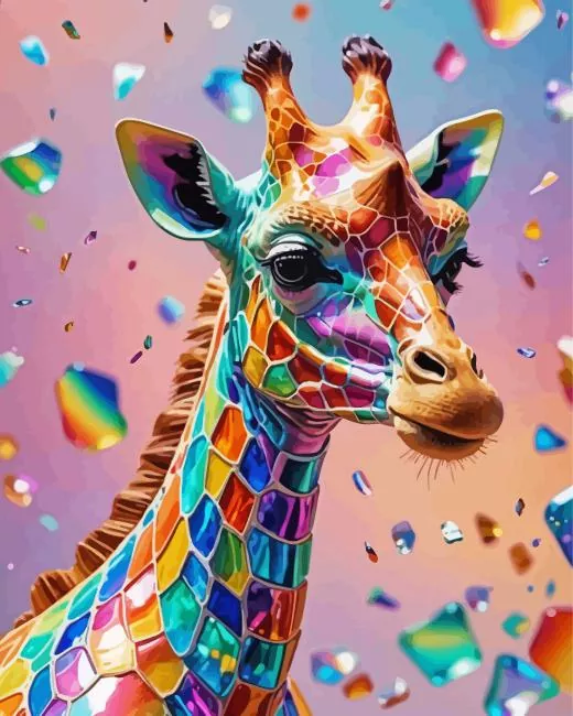 Colorful Giraffe Diamond Painting Colorful Giraffe Diamond Painting
