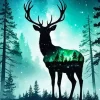 Deer Silhouette Diamond Painting