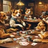 Dogs Playing Cards Diamond Painting