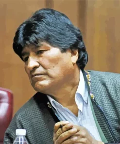 Evo Morales Diamond Painting