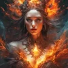 Fire Girl Diamond Painting