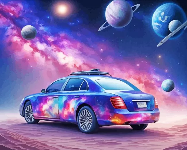Galaxy Car Diamond Painting Galaxy Car Diamond Painting