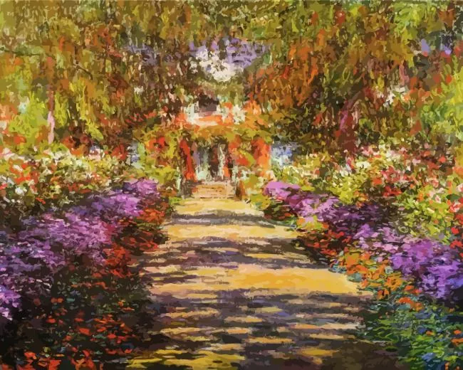 Garden Path at Giverny Diamond Painting Garden Path at Giverny Diamond Painting