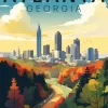 Georgia Atlanta Poster Diamond Painting